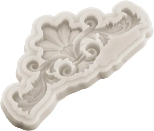 Vista 8 de Sijiangmold Molde de silicona para fondant de encaje de estilo barroco, molde de filigrana para decoración de pasteles, decoración de cupcakes