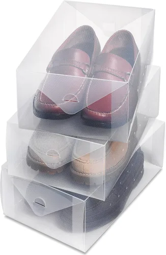 Vista 7 de Whitmor Clear Vue - Caja de zapatos para mujer, juego de 4, color blanco, 4