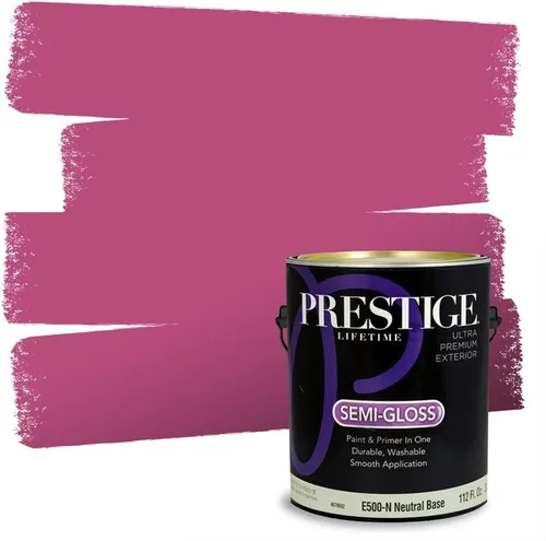 Vista 3 de Prestige Paints - Pintura exterior e imprimación en uno, 1 galón, plano, E500-P-A011GP