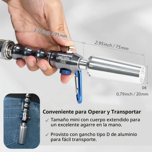 Vista 5 de FIRSTINFO A18538US - Pistola de soplado de aire de flujo de aluminio Windstorm 2X