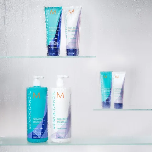 Vista 8 de Moroccanoil Paquete de champú y acondicionador morado perfeccionador rubio