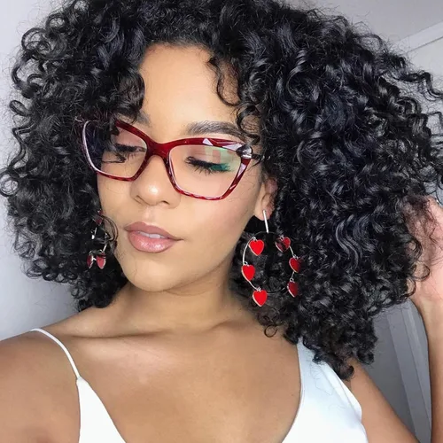 Vista 30 de Zeelool Gafas de bloqueo de luz azul ojo de gato de cristal para mujer Juliet VFP0270