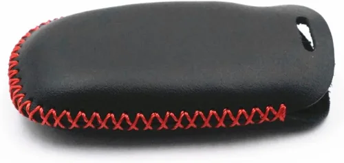 Vista 7 de Funda de cuero inteligente con 4 botones para llavero remoto para Kia K3 K6 Optima Cerato Forte Sorento Rio Rio5 Rondo Carens (negro)