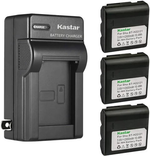 Vista 6 de Kastar Cargador de batería de pared de CA compatible con Sharp VL-E600U, VL-E610, VL-E610H, VL-E610S, VL-E610U, VL-E620, VL-E620S, VL-E620U