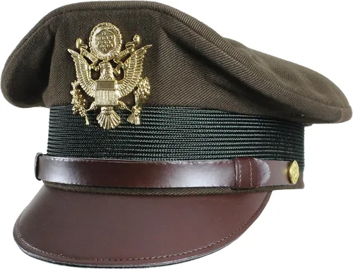 Vista 3 de Epic Militaria Replica WW2 US Army oficiales visera Cap