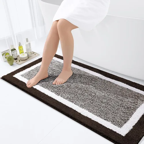 Vista 47 de OLANLY Alfombras de baño 24x16, tapetes de baño extra suaves y absorbentes de microfibra, antideslizantes, lavables a máquina, secan rápido