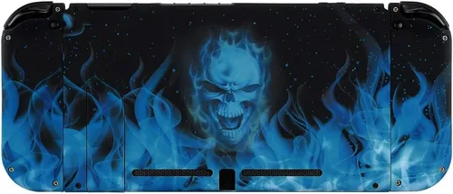 Vista 8 de eXtremeRate - Placa trasera para Nintendo Switch Console NS Joycon con carcasa de mando de mano con botones de juego completo carcasa de repuesto
