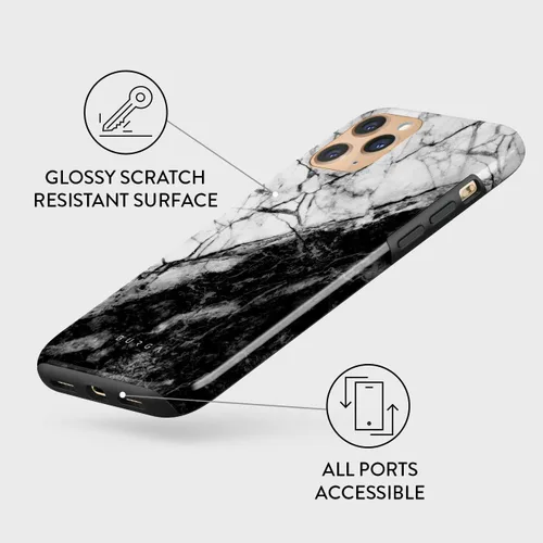 Vista 4 de BURGA - Funda compatible con iPhone 11 PRO, carcasa rígida híbrida de 2 capas + Funda protectora de silicona, Fatal Contradiction