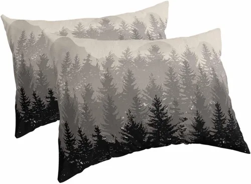 Vista 11 de Fundas de almohada de tamaño King con hojas verdes, rosas, flores, fundas de almohada suaves decorativas para sofá de cuerpo largo, con cierre