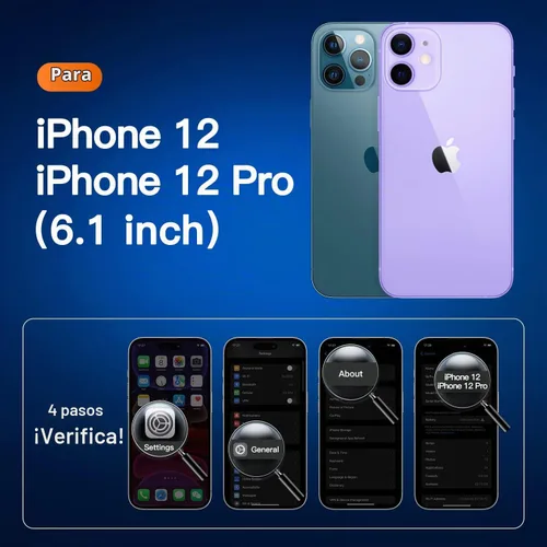 Vista 2 de CANSHN Funda transparente compatible con iPhone 12/iPhone 12 Pro [protección militar contra caídas] [no amarillenta] Funda para teléfono a prueba