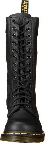 Vista 2 de Dr. Martens, 1B99 - Botas de cuero con cordones de 14 ojos para mujer, rojo (Cherry Red Virginia)