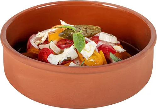 Vista 34 de Restaurantware-Terra Tek Cazuelas de Terracota de 2.7 Onzas, 2 Ollas de Arcilla Esmaltada Azul Para Cocinar - Listas para Horno, Aptas