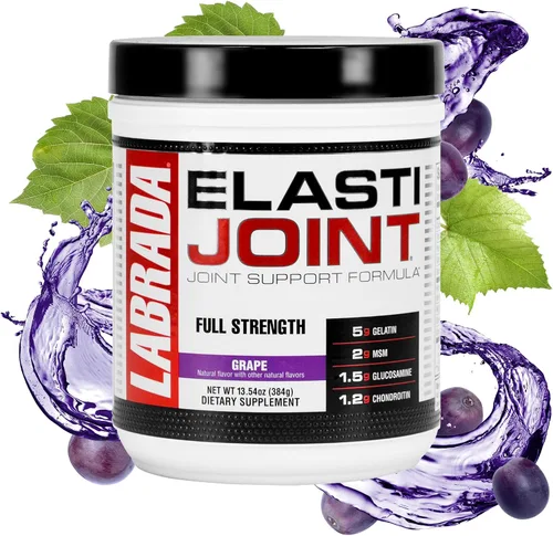 Vista 7 de Labrada Elastijoint - Polvo de soporte para articulaciones, mezcla de bebida todo en uno con glucosamina condroitina, MSM y colágeno, ponche