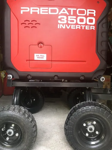 Vista 3 de Juego de ruedas giratorias para todo terreno, compatible con Predator 3500 Generator Inverter