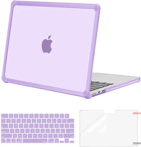 Vista 21 de MOSISO - Funda compatible con MacBook Air de 13 pulgadas M5 2026 M4 M3 M2 2025-2022 A3449 A3240 A3113 A2681, Kit 3 en 1 resistente a las grietas
