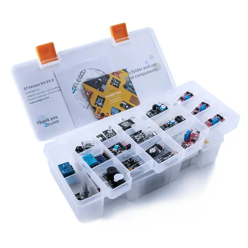Vista 8 de ELEGOO UNO R3 Project - Kit de inicio más completo y kit de módulos de sensor 37 en 1 mejorado ELEGOO