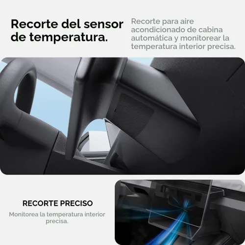 Vista 4 de Spigen Organizador de almacenamiento debajo de pantalla para Tesla Model Y Negro