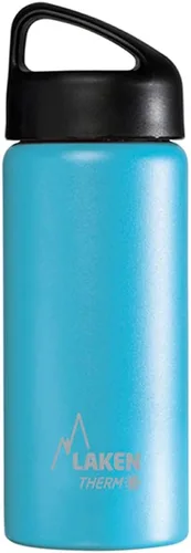 Vista 35 de Laken Thermo Classic - Botella de agua de acero inoxidable aislada al vacío de boca ancha Azul