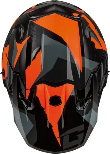 Vista 3 de GMAX MX-96S Casco de estilo MX para moto de nieve para deportes de invierno con caja de respiración