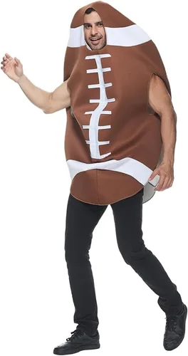 Vista 4 de Megartico Disfraces de Halloween de fútbol americano para adultos, disfraz deportivo divertido para hombres, trajes de rugby para fiestas