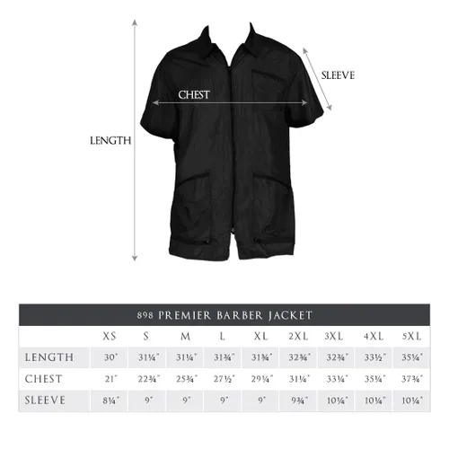 Vista 3 de Betty Dain Premier - Chaqueta de barbero XL, color negro