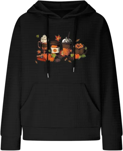 Vista 20 de SHAOBGE Sudaderas con capucha de gran tamaño para mujer, sudaderas con capucha para entrenamiento, suéteres casuales y cómodos trajes de moda