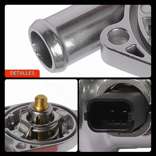 Vista 8 de A-Premium Conjunto de carcasa de termostato de refrigerante de motor de aluminio mejorado con sensor y junta tórica compatible con Chevy Cruze