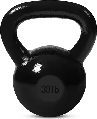 Vista 15 de JFIT Cast Iron Kettlebell – Single Weight, Flat Bottom, Polished Handle Men & Women CrossFit, Cardio & Strength Training