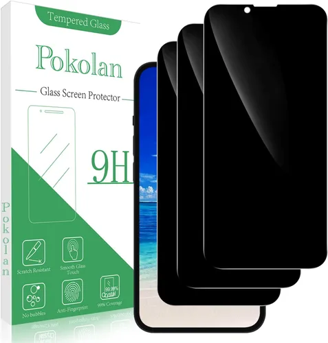 Vista 8 de Pokolan Protector de pantalla de privacidad diseñado para iPhone 11 Pro Max Negro