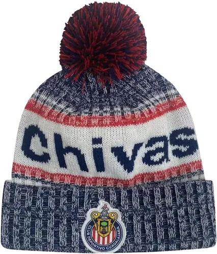 Vista 5 de Icon Sports Soccer Team Beanie – Adult Official Football Club Knit Winter Warm Pom Cap Casual Hat for Men Women Unisex