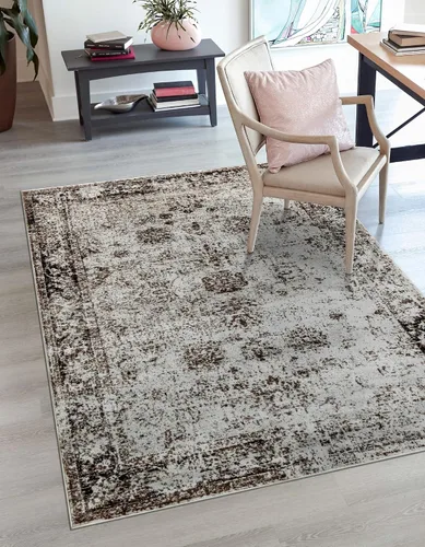 Vista 181 de Unique Loom Sofia Collection - Tapete Casino, 2 pies 2 pulgada x 3 pies 1 pulgada, rectangular, beige/tostado