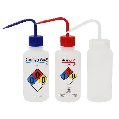Vista 10 de ULAB Botellas de lavado de seguridad, 4 piezas de botellas de lavado de boca ancha de acetona, material de LDPE, vol.16.9 fl oz, UWB1022