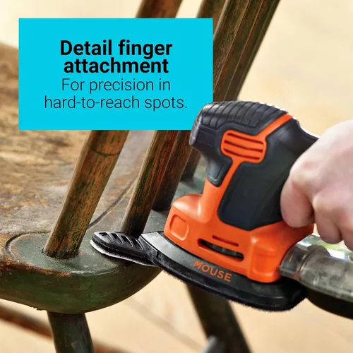 Vista 14 de Lijadora de detalles Black+Decker bdems600 Mouse