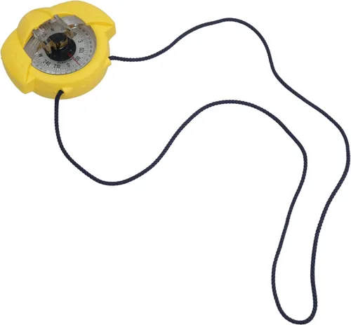Vista 2 de AB Tools Plastimo Iris 50 - Brújula de mano de alta visibilidad, color amarillo