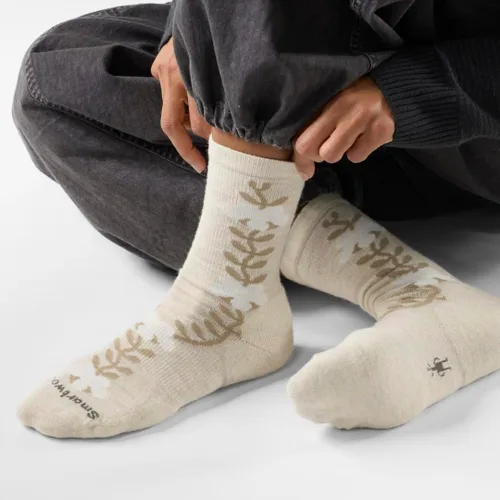Vista 2 de Smartwool Calcetines altos para mujer Everyday Garden Vine Moonbeam