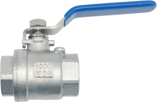 Vista 3 de DAN SPEED 1" NPT Hembra SS 316 Válvula de Bola de Puerto Completo de Acero Inoxidable con Mango de Vinilo WOG1000