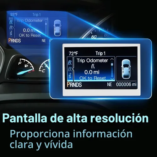 Vista 4 de Pantalla LCD de Color Compatible con Ford 2014-2016 Escape 2013-2016 Focus Velocímetro de 150 MPH Reemplaza LQ042T5DZ11 LQ042T5DZ13A