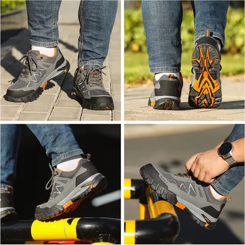 Vista 4 de BDETIBAYE Steel Toe Sneakers Comfortable Safety Shoes for Men Steel Toe Shoes for Women Non Slip Construction Work Shoes
