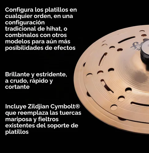 Vista 5 de Zildjian Platillo FXSTK8 8" FX Stack