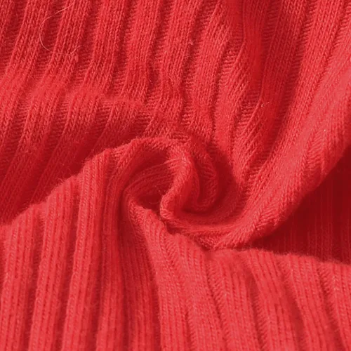 Vista 5 de Aalizzwell Vestido mameluco de una pieza para bebés y niñas con sombrero de 0 a 18 meses Rojo Navidad