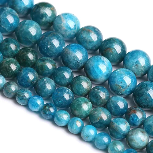 Vista 17 de 4MM 88 piezas de cuentas sueltas de piedra natural verde turquesa africana para hacer pulseras y collares de bricolaje