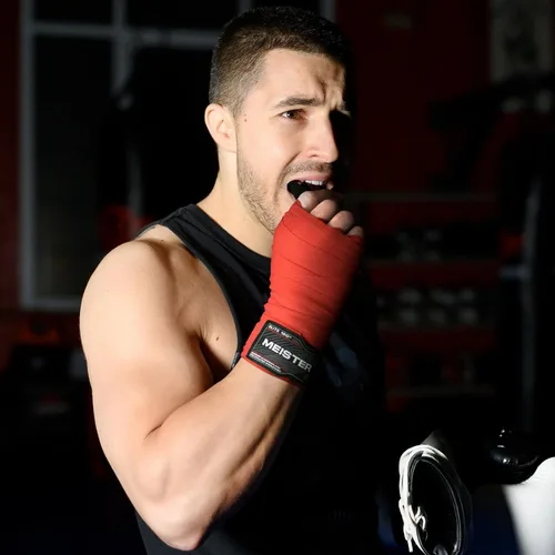 Vista 4 de Meister Protector bucal doble moldeable con estuche - Negro Diseño personalizado, protección de dientes superior e inferior para MMA, boxeo