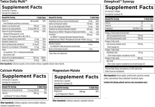 Vista 4 de Designs for Health Paquetes multivitamínicos esenciales dos veces al día