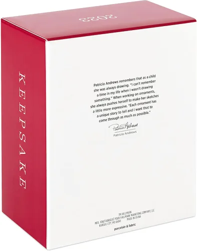 Vista 4 de Hallmark Keepsake Adorno navideño de recuerdo 2023, colección Barbie Pink, adorno de porcelana y tela de 2023, regalos para ella