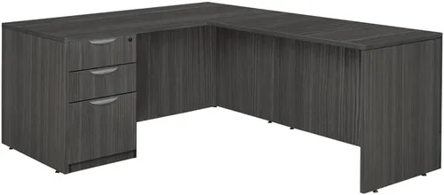 Vista 13 de Regency L-Desk With Return Legacy Single Full Pedestal 66" x 30" Caoba