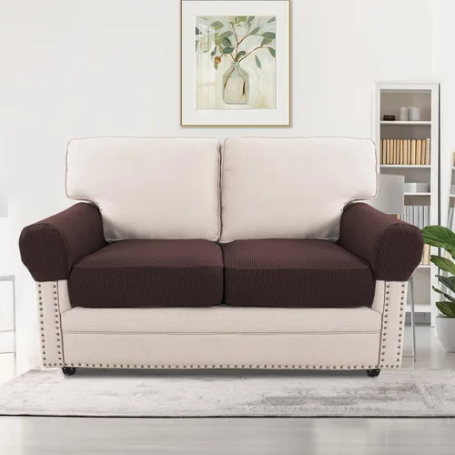 Vista 84 de H.VERSAILTEX Fundas elásticas para sillas de varias piezas, fundas para cojines ajustables para asiento y respaldo