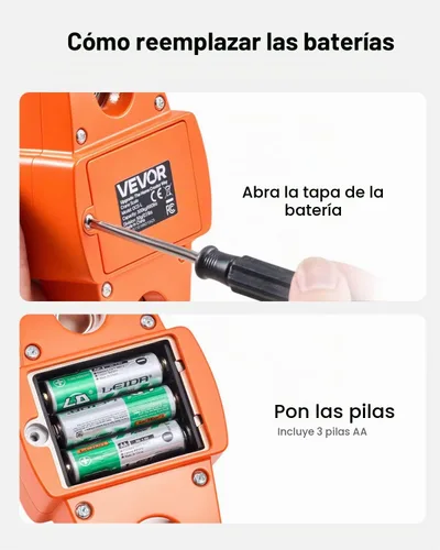 Vista 8 de VEVOR Báscula digital para grúa, 660 libras/300 kg, báscula industrial resistente para colgar con caja de aluminio fundido y pantalla LCD, mini grúa