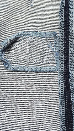 Vista 7 de KIDSCOOL SPACE Pantalones de mezclilla rasgados con banda elástica para niños pequeños Azul-2271