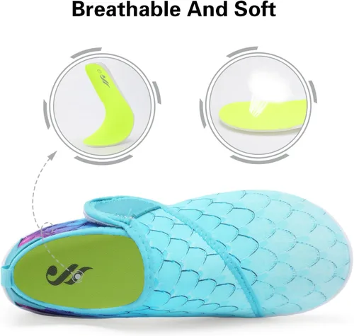 Vista 3 de Lisdwde Zapatos de agua antideslizantes para hombre y mujer, zapatos de natación, deportes de playa, secado rápido, zapatos de calcetín para mujeres