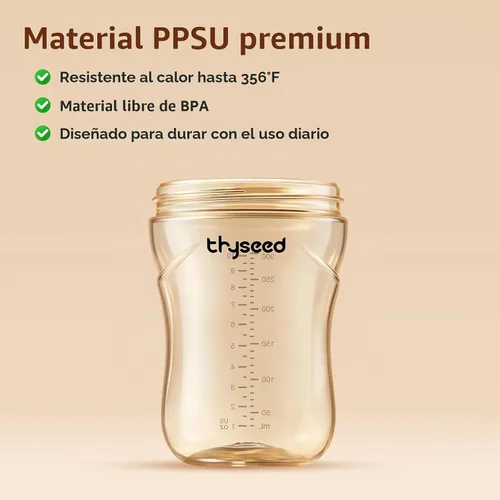 Vista 6 de Thyseed Vaso para sorber de paja con peso a prueba de derrames, entrenador de transición para bebés, boquilla de silicona suave, sin BPA, 19.7 ft+